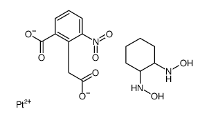 2-(carboxylatomethyl)-3-nitrobenzoate,N-[2-(hydroxyamino)cyclohexyl]hydroxylamine,platinum(2+) Structure