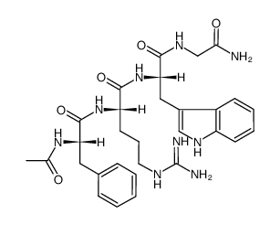 Ac-Phe-Arg-Trp-Gly-NH2 Structure