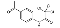 N-(4-acetylphenyl)-2,2,2-trichloroacetamide结构式