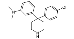 3-[4-(4-chlorophenyl)piperidin-4-yl]-N,N-dimethylaniline结构式