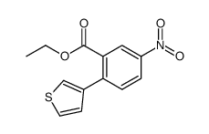 ethyl 5-nitro-2-thiophen-3-ylbenzoate结构式