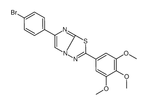 6-(4-bromophenyl)-2-(3,4,5-trimethoxyphenyl)imidazo[2,1-b][1,3,4]thiadiazole结构式