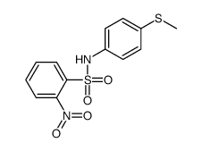 N-(4-methylsulfanylphenyl)-2-nitrobenzenesulfonamide结构式