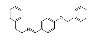 N-(2-phenylethyl)-1-(4-phenylmethoxyphenyl)methanimine结构式