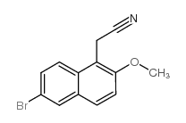 (6-溴-2-甲氧基-1-萘基)乙腈结构式