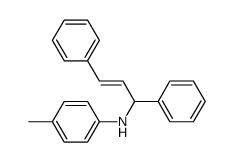 ((E)-1,3-Diphenyl-allyl)-p-tolyl-amine Structure