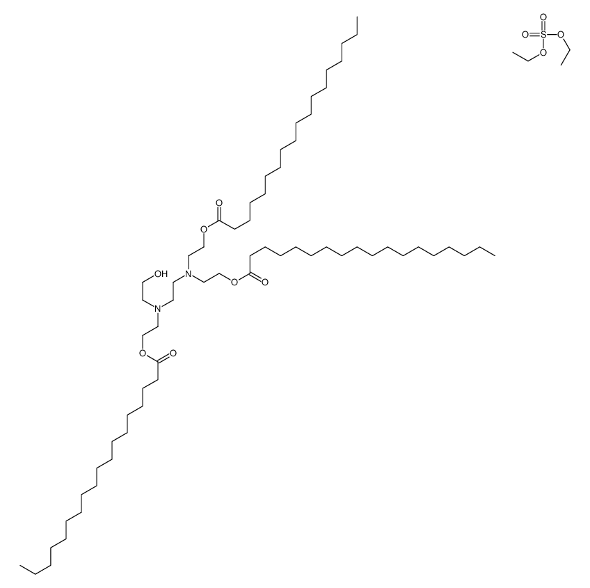 [[2-[(2-hydroxyethyl)[2-(stearoyloxy)ethyl]amino]ethyl]imino]diethylene distearate, compound with diethyl sulphate (1:1) picture