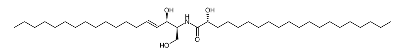 N-(2'-(R)-羟基花生四烯基)-D-赤型-鞘氨醇结构式