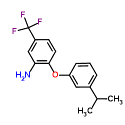 2-(3-Isopropylphenoxy)-5-(trifluoromethyl)aniline Structure