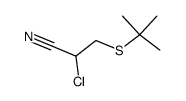 chloro-2 thiotertiobutyl-3 propionitrile结构式