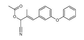 [(E)-1-cyano-2-methyl-3-(3-phenoxyphenyl)prop-2-enyl] acetate结构式