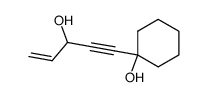 1-(3-hydroxy-pent-4-en-1-ynyl)-cyclohexanol结构式