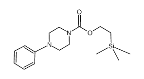 2-(trimethylsilyl)ethyl 4-phenylpiperazine-1-carboxylate Structure