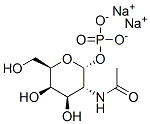 N-acetyl-alpha-D-galactosamine 1-phosphate, sodium salt结构式