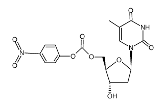 4-nitrophenyl thymidine-5'-yl carbonate结构式