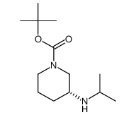 (R)-3-Isopropylamino-piperidine-1-carboxylic acid tert-butyl ester structure