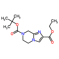 7-tert-Butyl 2-ethyl 5,6-dihydroimidazo[1,2-a]pyrazine-2,7(8H)-dicarboxylate Structure