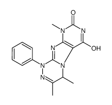 3,4,9-trimethyl-1-phenyl-4H-purino[8,7-c][1,2,4]triazine-6,8-dione Structure