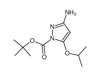 tert-butyl 3-amino-5-isopropoxy-1H-pyrazole-1-carboxylate Structure