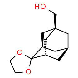 1-Hydroxymethyladamantan-4-one Ethylene Ketal Structure