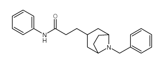 8-benzyl-8-azabicyclo(3.2.1)octane-3-propionanilide Structure