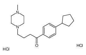 1-(4-cyclopentylphenyl)-4-(4-methylpiperazin-1-yl)butan-1-one,dihydrochloride结构式