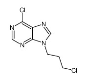 6-chloro-9-(3-chloropropyl)purine结构式