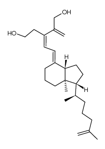 2-nor-1,3-seco-25-dehydro-1-hydroxyvitamin D3结构式