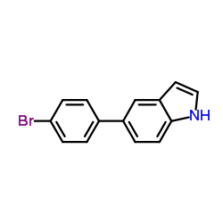 5-(4-Bromophenyl)-1H-indole结构式