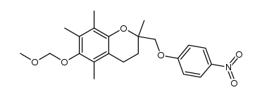 6-(Methoxymethoxy)-2,5,7,8-tetramethyl-2-[(4-nitrophenoxy)methyl]chroman结构式