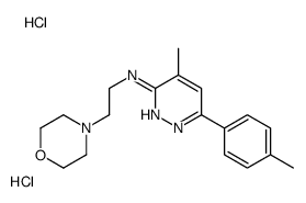 4-methyl-6-(4-methylphenyl)-N-(2-morpholin-4-ylethyl)pyridazin-3-amine,dihydrochloride结构式