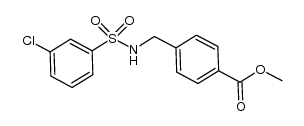 methyl 4-[(3-chlorophenylsulfonamido)methyl]benzoate Structure