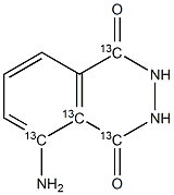 [13C4]-LUMINOL结构式