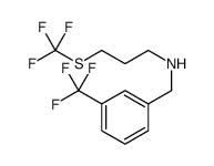 N-[3-(Trifluoromethyl)benzyl]-3-[(trifluoromethyl)sulfanyl]-1-pro panamine结构式