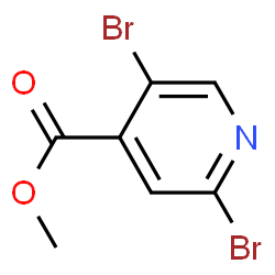 Methyl 2,5-dibromo-4-pyridinecarboxylate structure