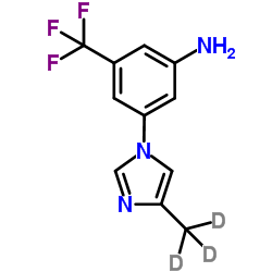 3-[4-(2H3)Methyl-1H-imidazol-1-yl]-5-(trifluoromethyl)aniline Structure