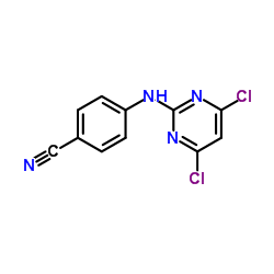 4-{[4,6-Dichloro(4,5,6-13C3)-2-pyrimidinyl]amino}benzonitrile Structure