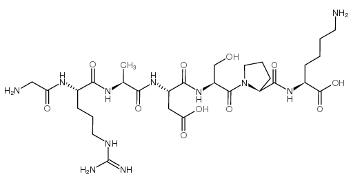 H-Gly-Arg-Ala-Asp-Ser-Pro-Lys-OH acetate salt picture