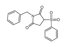 3-(benzenesulfonyl)-1-benzylpyrrolidine-2,5-dione Structure