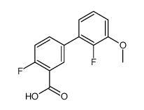 2-fluoro-5-(2-fluoro-3-methoxyphenyl)benzoic acid结构式