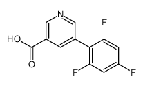 5-(2,4,6-trifluorophenyl)pyridine-3-carboxylic acid结构式