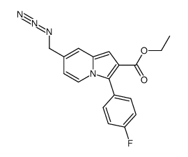 7-azidomethyl-3-(4-fluorophenyl)indolizine-2-carboxylic acid ethyl ester Structure