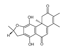 (16S)-12,16-epoxy-11,14-dihydroxy-17(15-16),18(4-3)-diabeo-abieta-3,5,8,11,13-pentaene-2,7-dione ( teuvincenone E) Structure