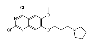 2,4-dichloro-6-methoxy-7-(3-(pyrrolidin-1-yl)propoxy)quinazoline结构式