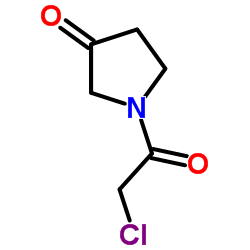 1-(Chloroacetyl)-3-pyrrolidinone结构式