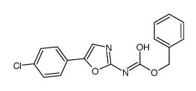 benzyl N-[5-(4-chlorophenyl)-1,3-oxazol-2-yl]carbamate结构式