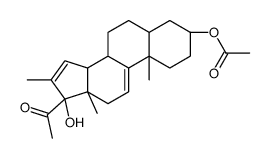 [(8S,10S,13S,14S,17R)-17-acetyl-17-hydroxy-10,13,16-trimethyl-1,2,3,4,5,6,7,8,12,14-decahydrocyclopenta[a]phenanthren-3-yl] acetate Structure