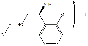 (2S)-2-AMINO-2-[2-(TRIFLUOROMETHOXY)PHENYL]ETHAN-1-OL HYDROCHLORIDE Structure