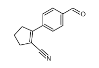 2-(4-formylphenyl)-1-cyclopentene-1-carbonitrile Structure