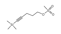 5-(trimethylsilyl)pent-4-ynyl methanesulfonate Structure